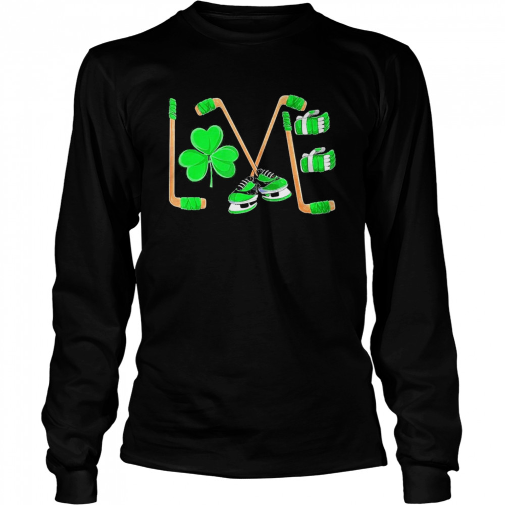 Irish Boys Ice Hockey St Patricks Day  Long Sleeved T-shirt