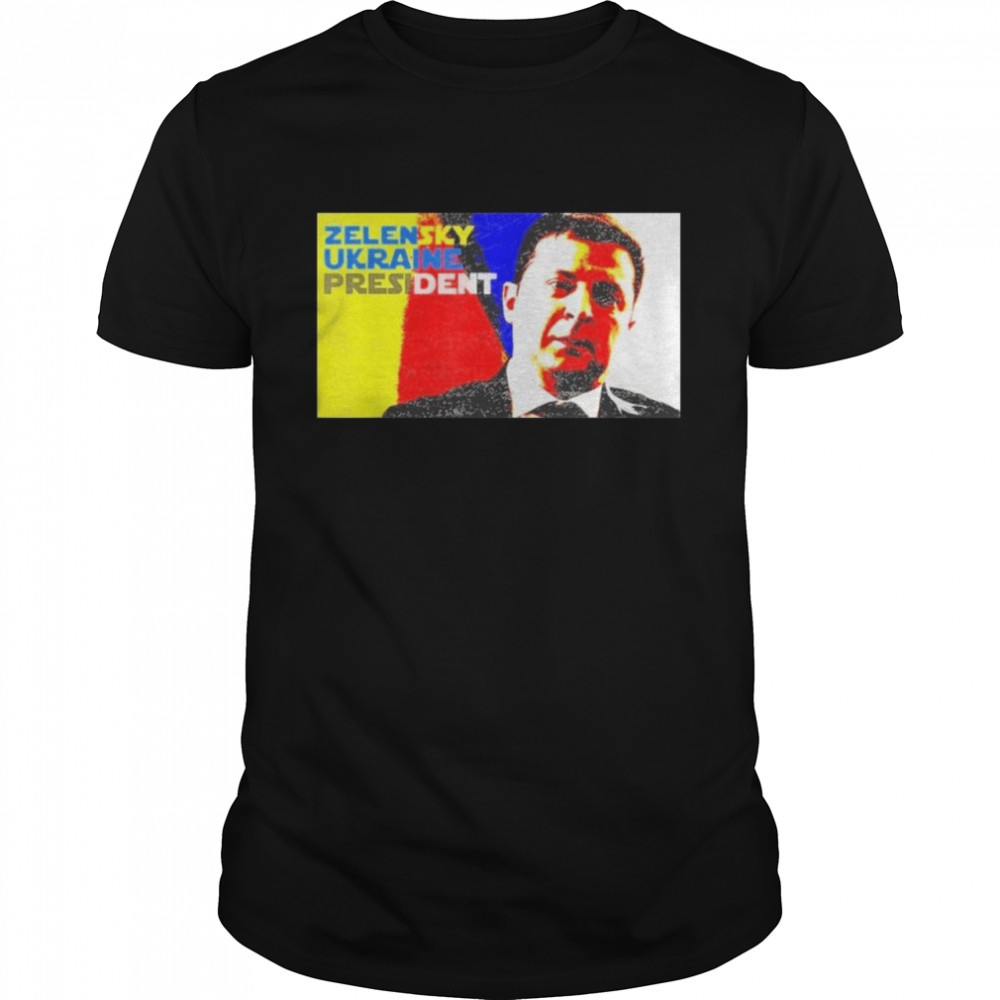 Support Ukraine President Volodymyr Zelensky  Classic Men's T-shirt