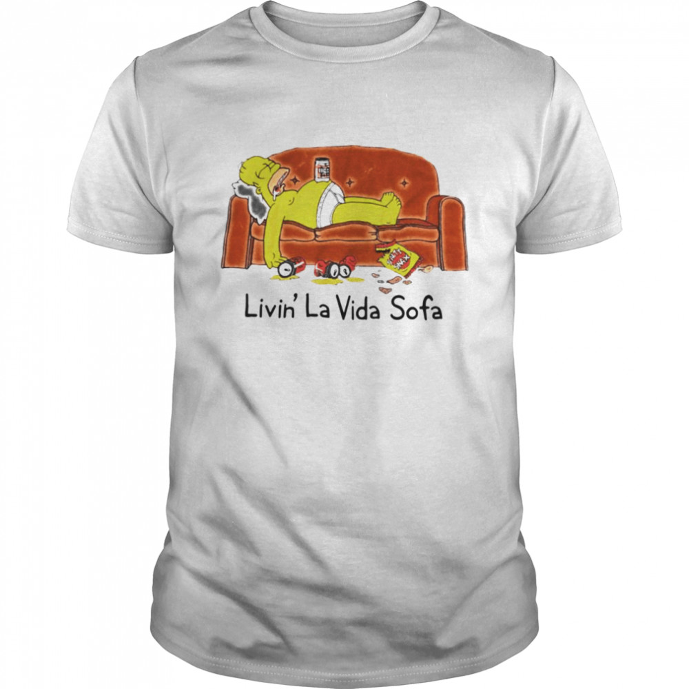 The Simpson living la vida sofa shirt