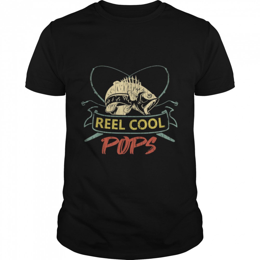 Mens Reel Cool Pops  For Fathers Day T- B09TPNXFSP Classic Men's T-shirt