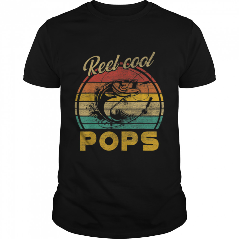 Mens Reel Cool Pops Shirt Vintage Fishing Fathers Day T-Shirt B09TPMCYRY