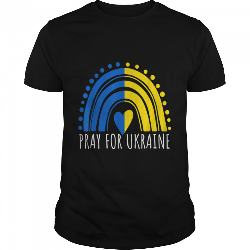 Pray For Ukraine Support Ukrainian I Stand With Ukraine T-Shirt B09TPDXF4R
