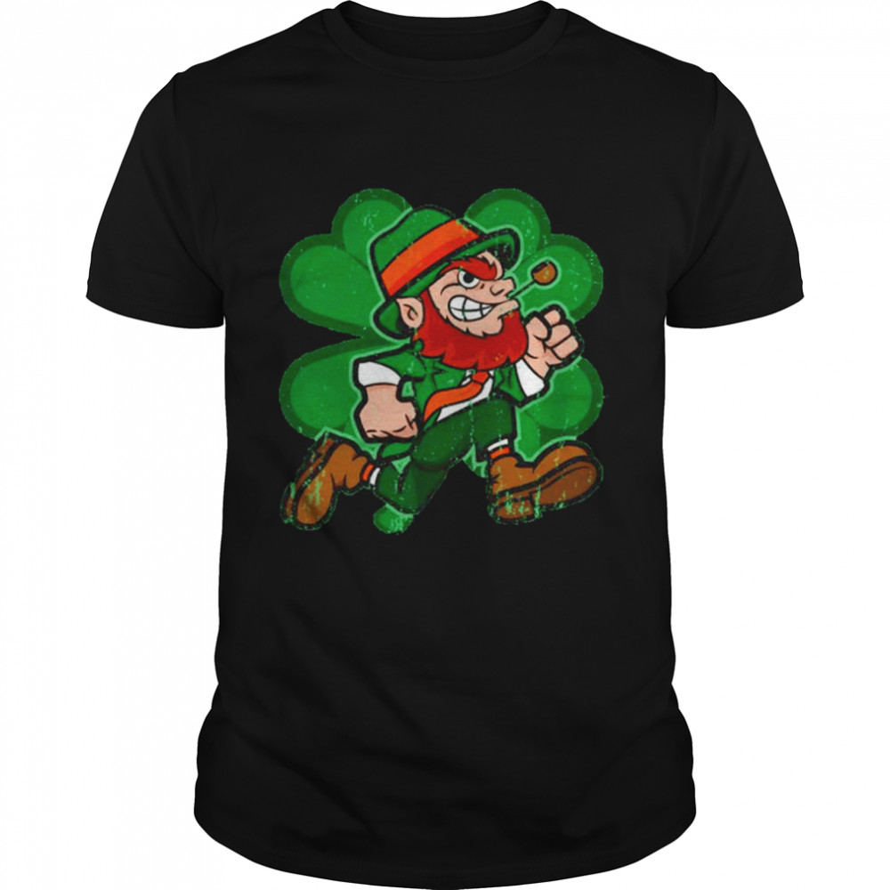 St. Patrick’s Day Leprechaun Mascot Irish  Classic Men's T-shirt
