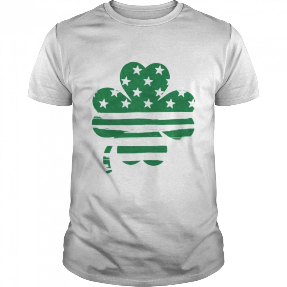 St Patrick’s day stars and stripes clover shirt