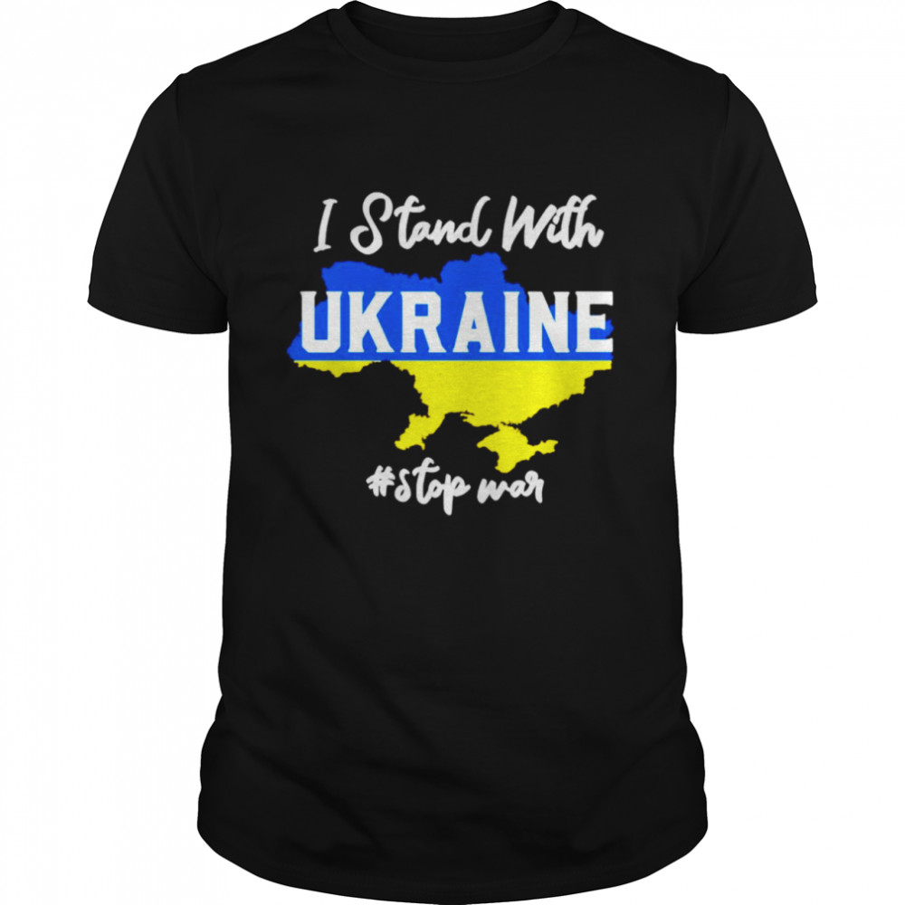 The Christian Left I Stand With Ukraine Stop War Shirt