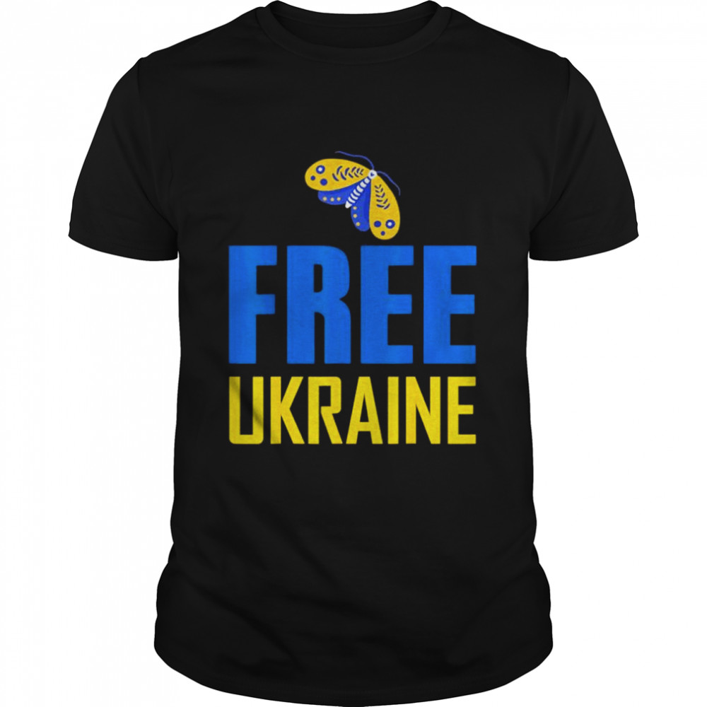 Ukraine I Stand With Ukraine Flag Free butterfly shirt