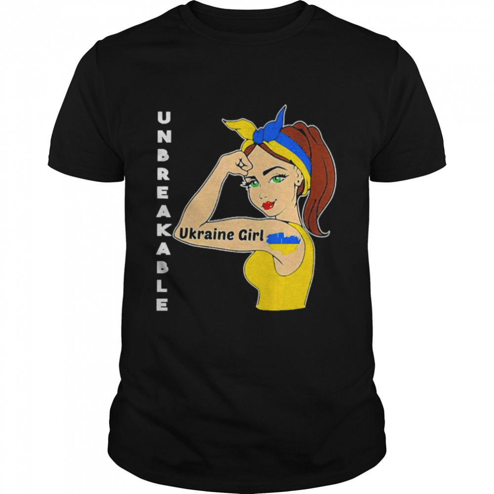 Ukraine Strong Girl Unbreakable Shirt