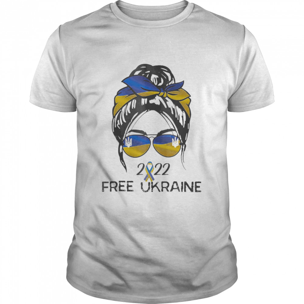 Ukrainian Flag Ukraine Pride Women Messy Bun 2022 Free Ukraine Shirt