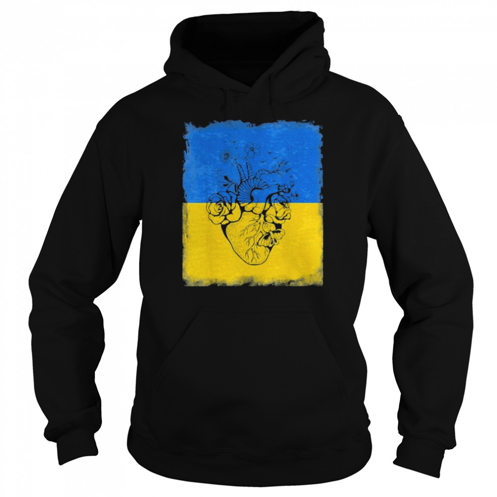 Ukrainian Lover I Stand With Ukraine Heart Peace Ukraine shirt Unisex Hoodie