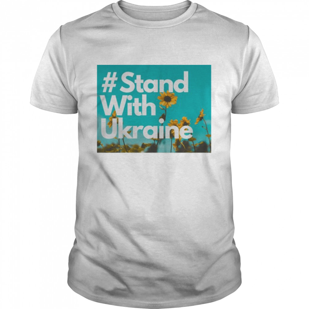 #stand with Ukraine sunflower shirt