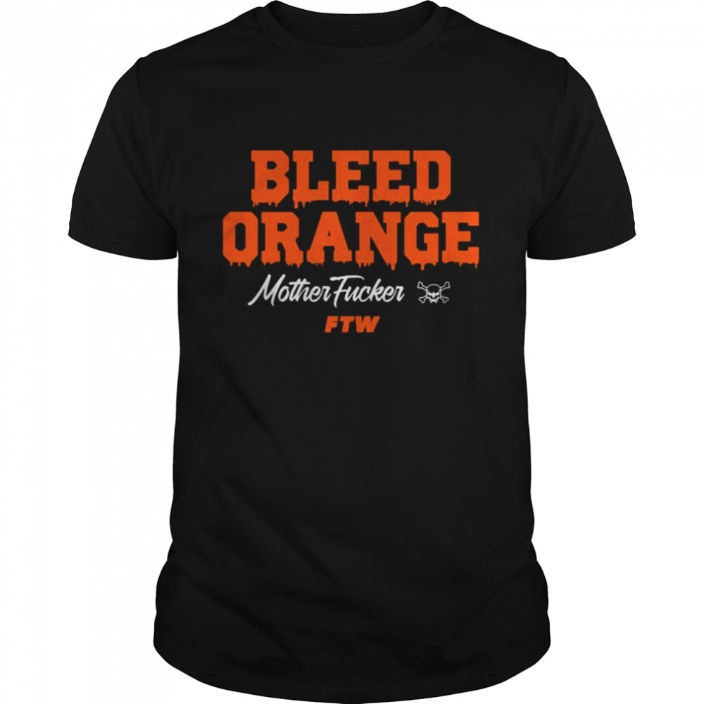 Bleed Orange Mother Fucker Ftw  Classic Men's T-shirt