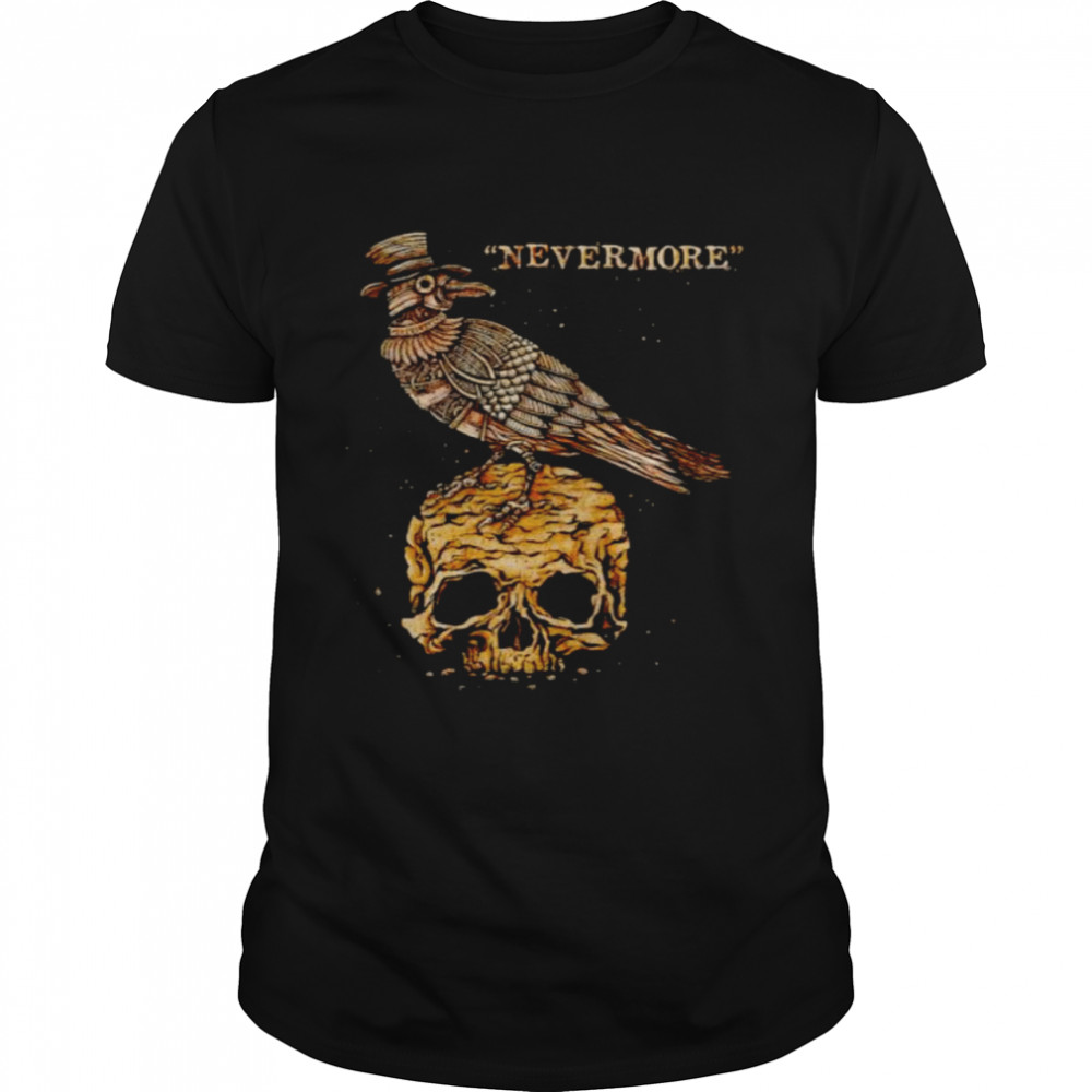 Edgar Allan Poe steampunk raven shirt