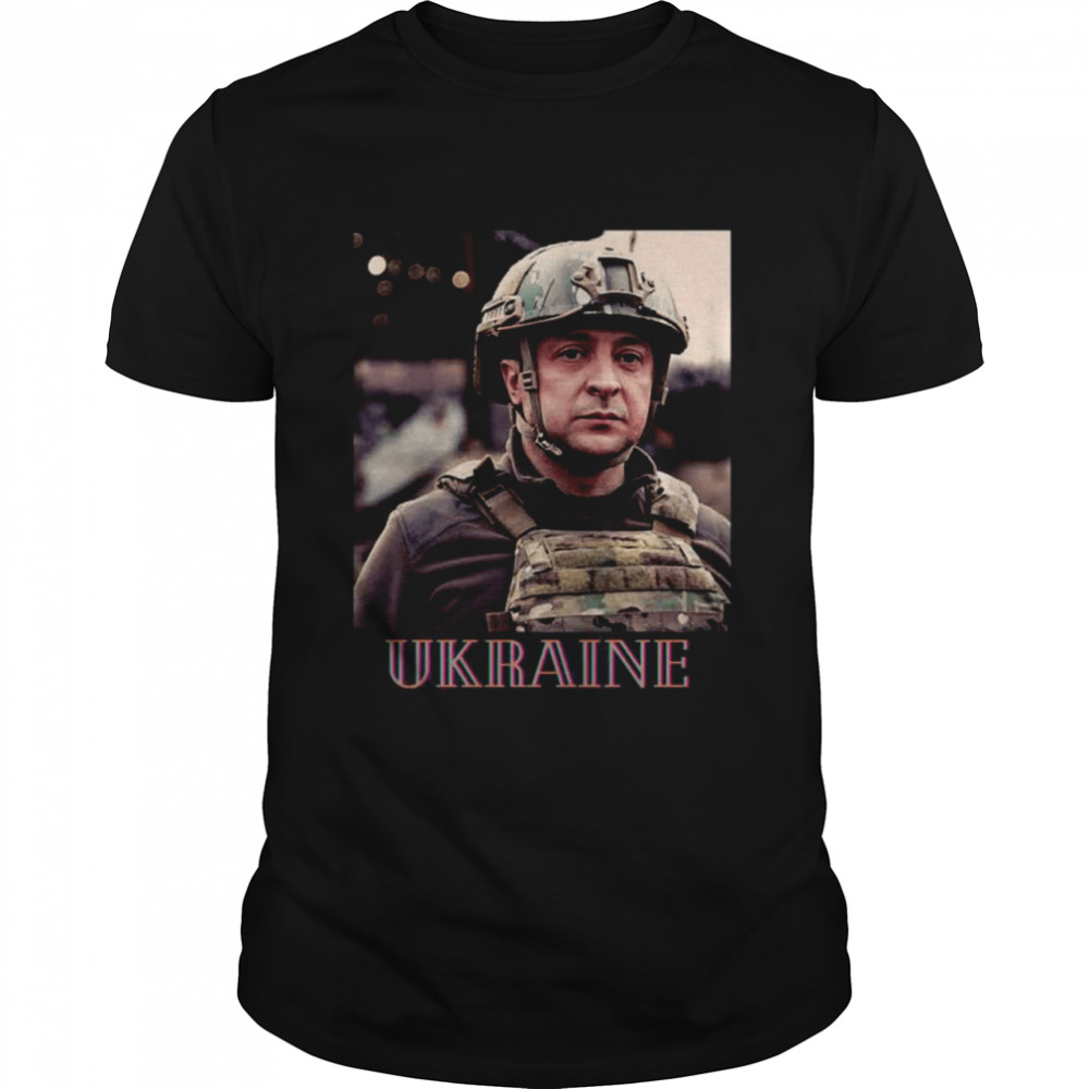Ukraine Patriot Volodymyr Zelensky Free Ukraine  Classic Men's T-shirt