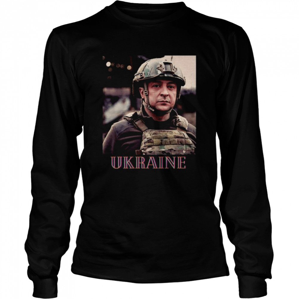Ukraine Patriot Volodymyr Zelensky Free Ukraine  Long Sleeved T-shirt