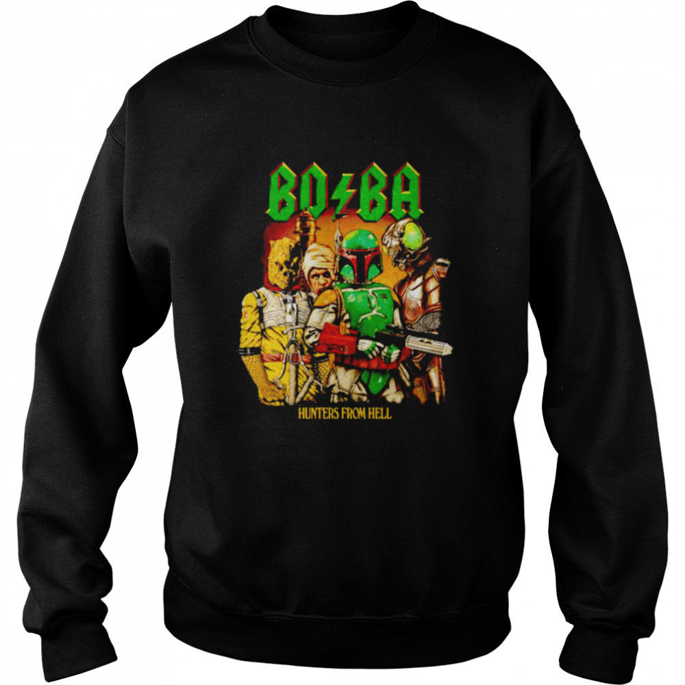 Boba Fett AC DC hunters from hell shirt Unisex Sweatshirt