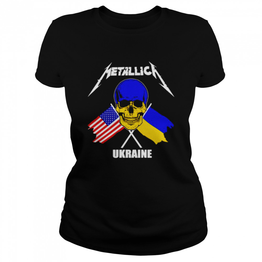 Skull Metallica Ukraine American shirt Classic Women's T-shirt