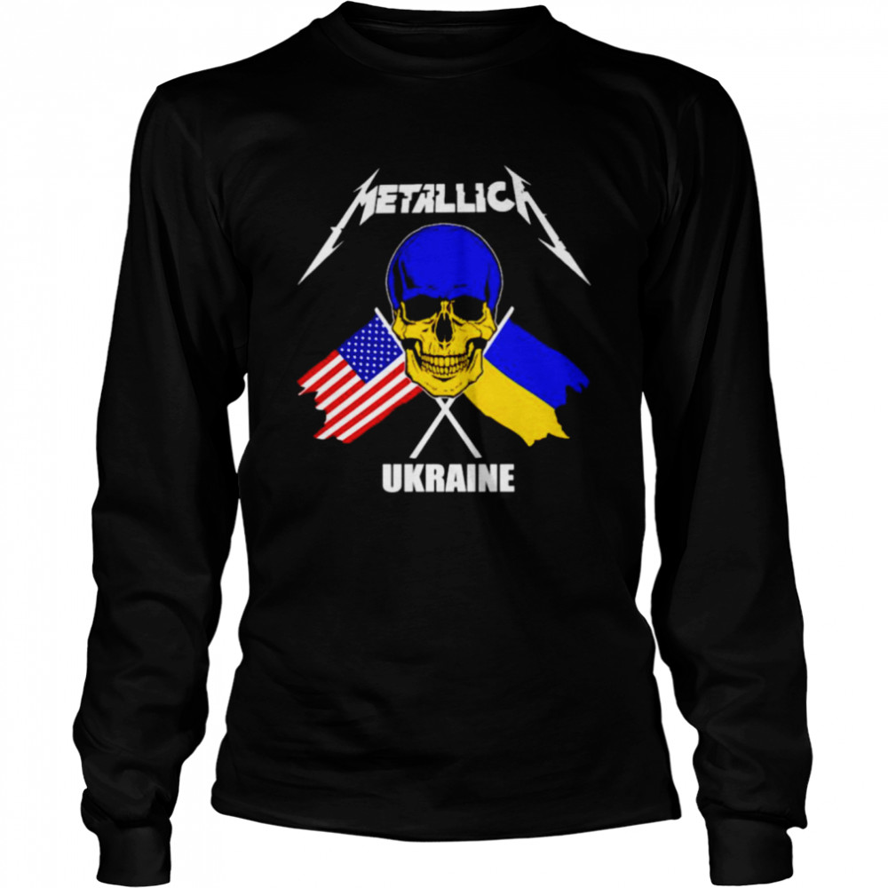 Skull Metallica Ukraine American shirt Long Sleeved T-shirt