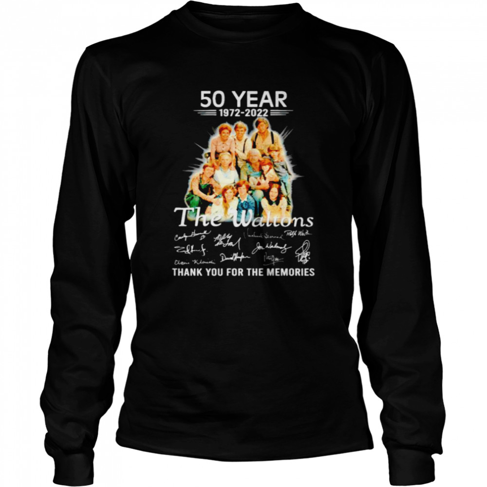 50 year of The Waltons 1972 2022 signatures shirt - Trend T Shirt 