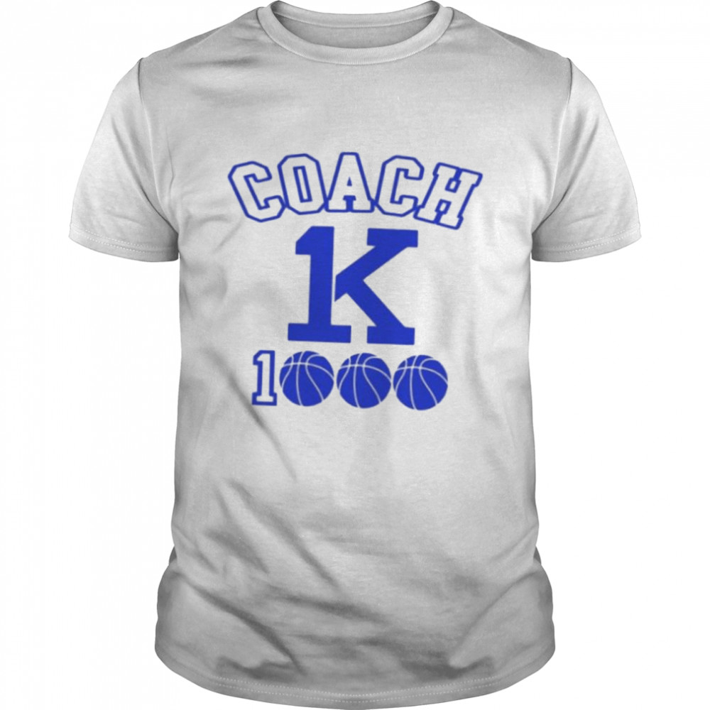 Coach K 1000 Wins Basketball shirt Classic Men's T-shirt