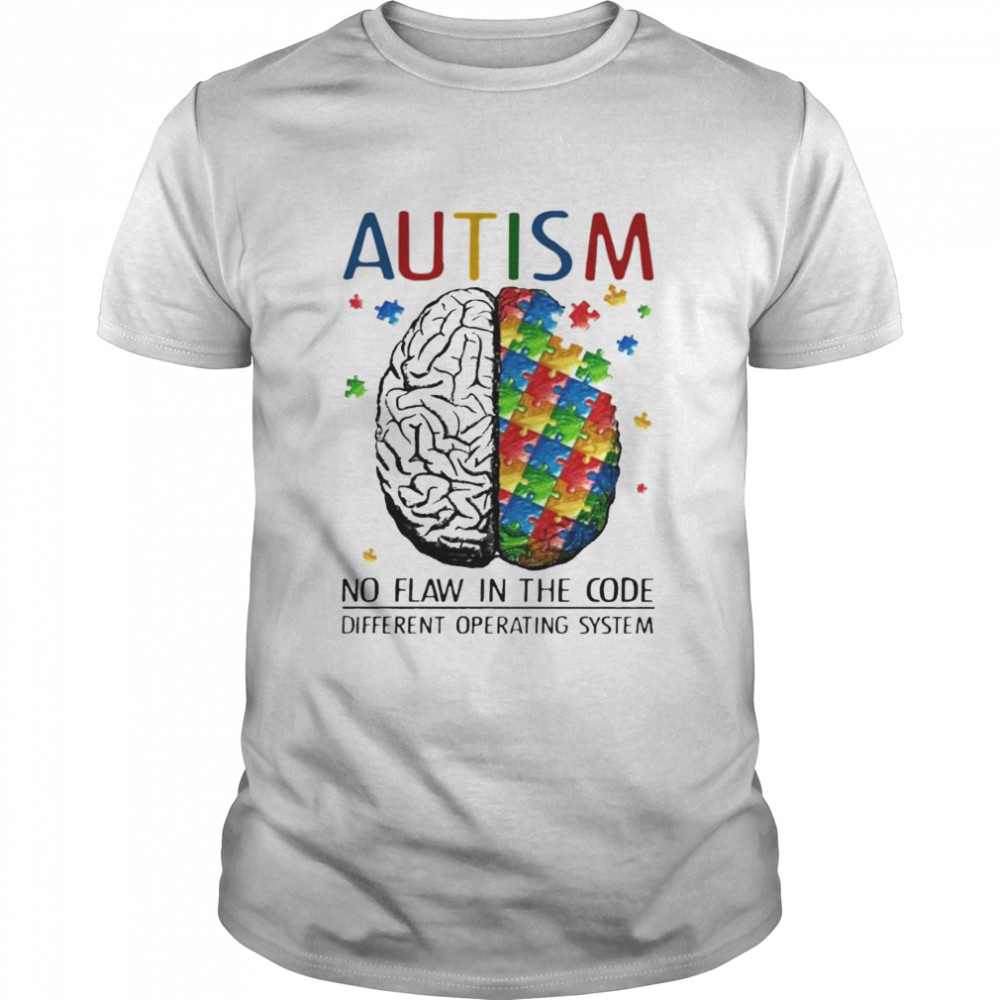 Autism Awareness No Flaw In The Code T-Shirt