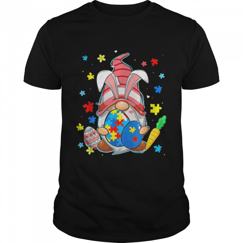 Accept Understand Love Gnome Autism Awareness Easter Day T-Shirt B09VD1Y6HF