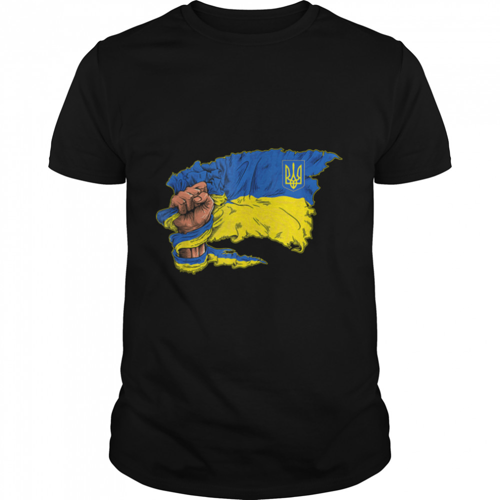 Vintage Ukraine Ukrainian Flag Pride Ukraine Flag Symbol T- B09VB6J1FY Classic Men's T-shirt