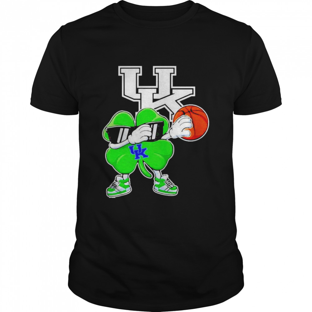 Dabbing Lucky Shamrock Kentucky Wildcats  Classic Men's T-shirt