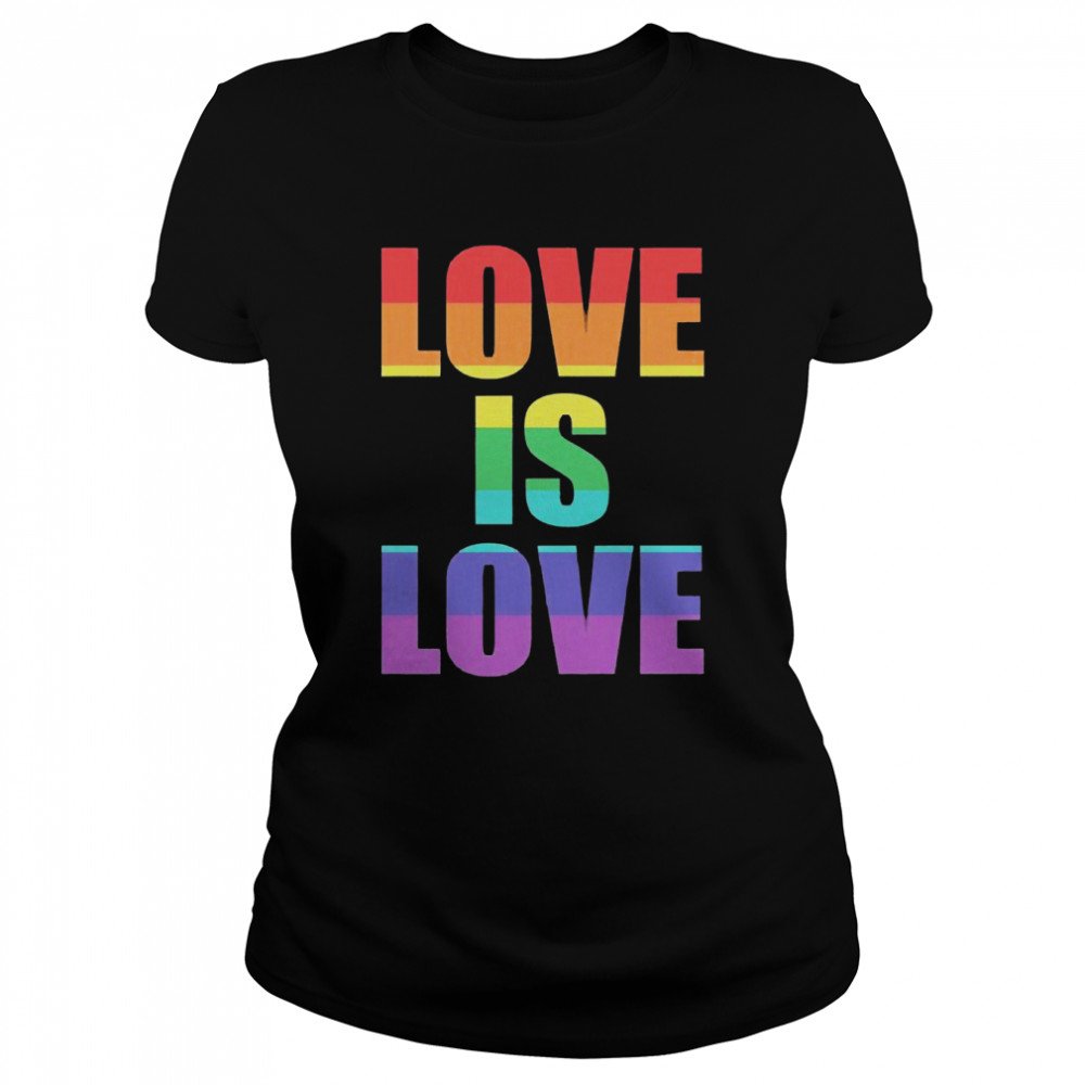 LGBTQ Mizuki Love Is Love Rainbow  Classic Women's T-shirt