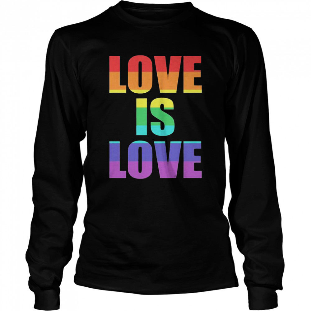 LGBTQ Mizuki Love Is Love Rainbow  Long Sleeved T-shirt