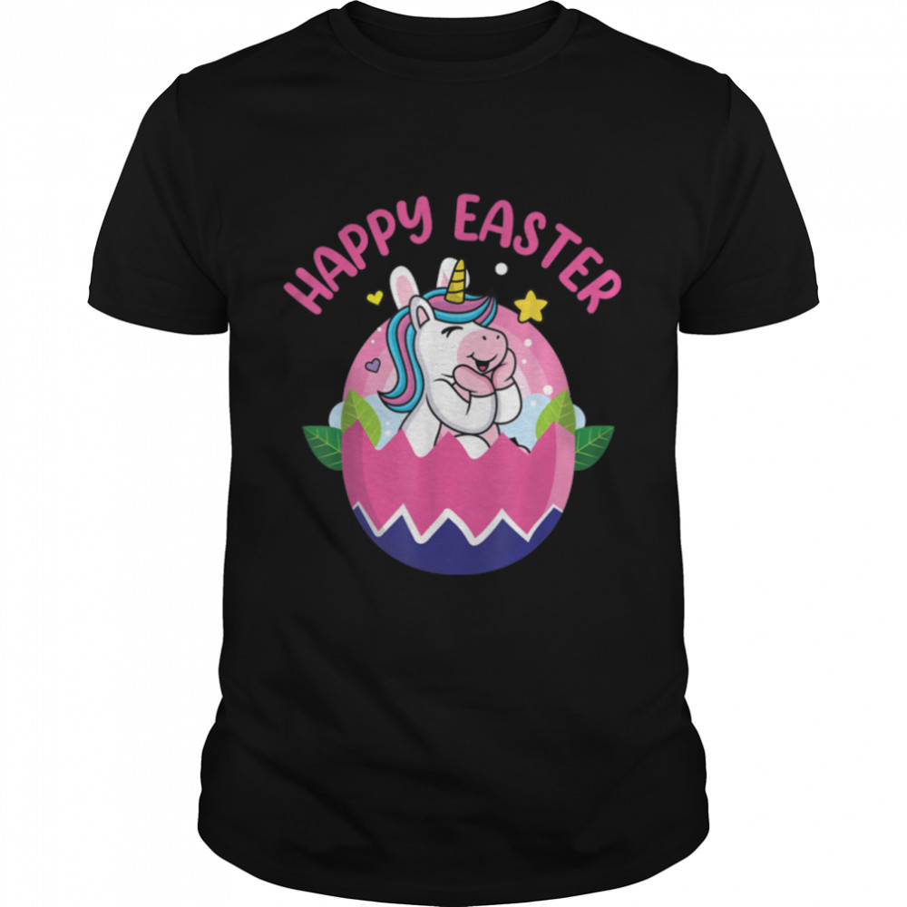 Easter Day t shirt Happy Easter Unicorn Bunny Easter Egg T- B09VNKG3DM Classic Men's T-shirt