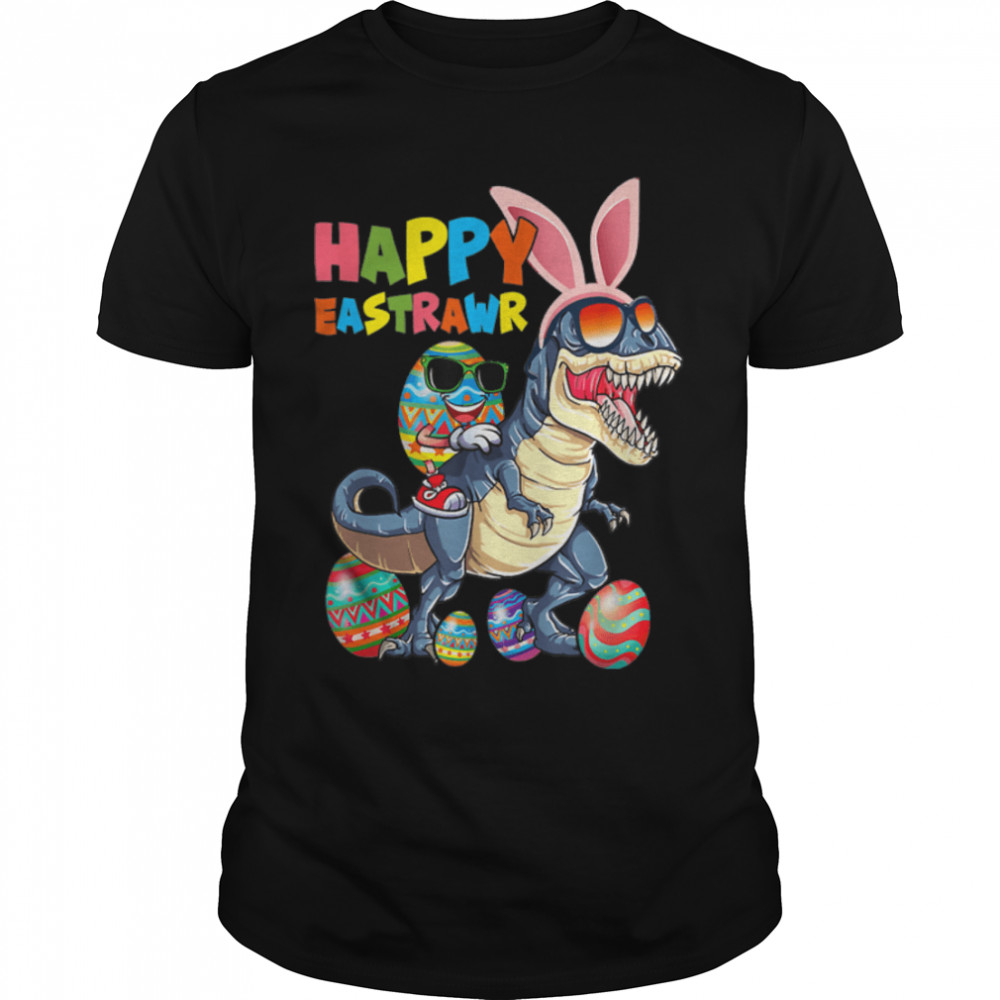 Happy Eastrawr T Rex Dinosaur Easter Bunny Egg Costume Kids T- B09VMR6D4K Classic Men's T-shirt