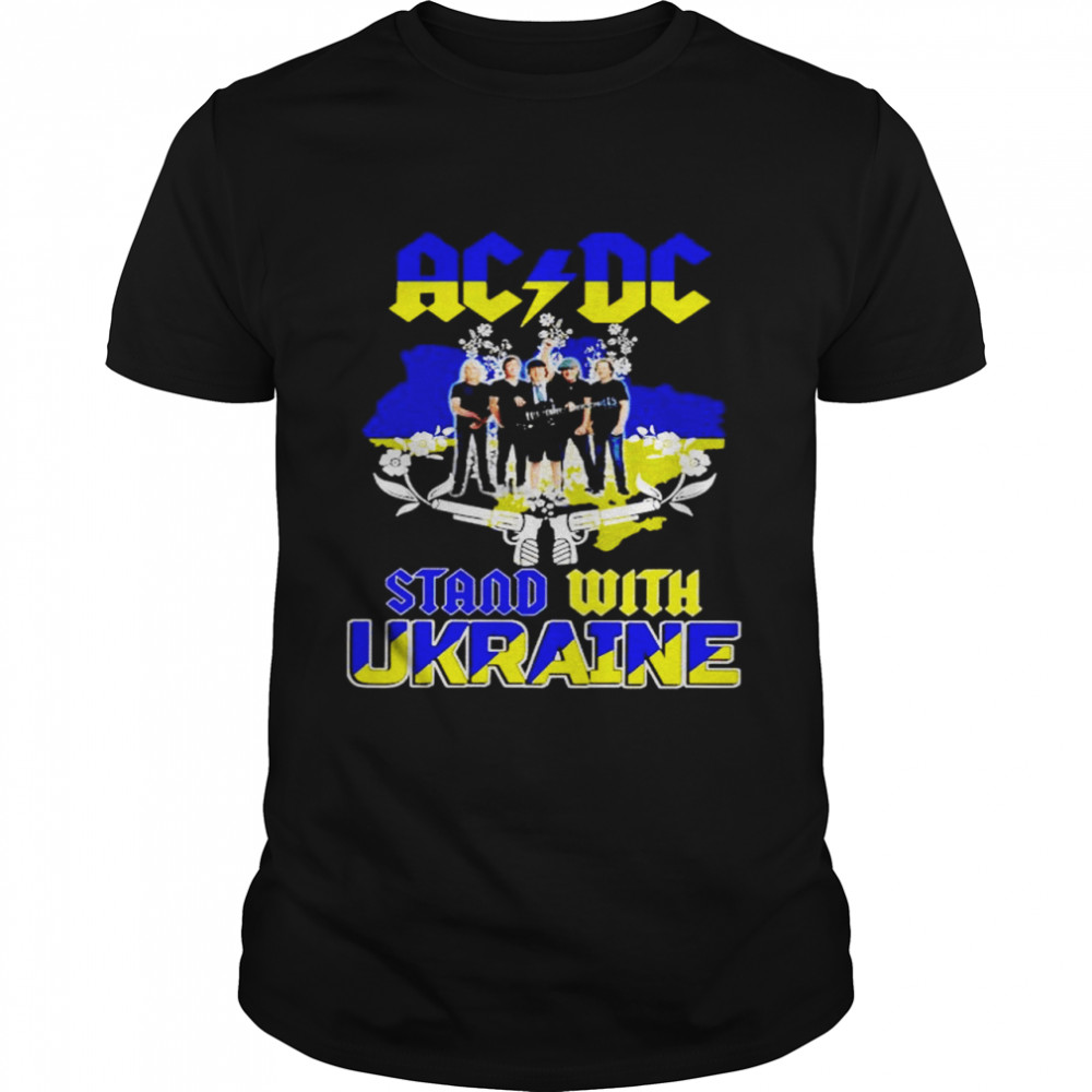 AC DC stand with Ukraine shirt