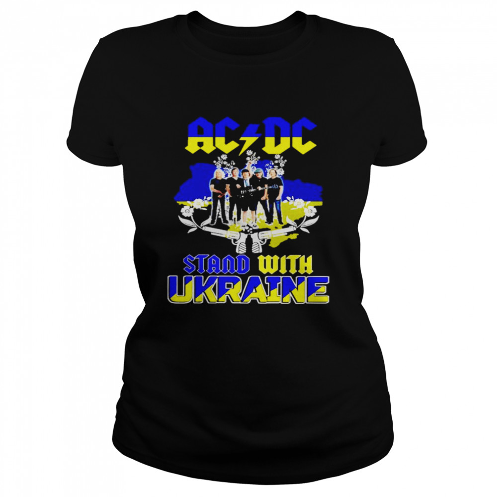 AC DC stand with Ukraine shirt Classic Women's T-shirt