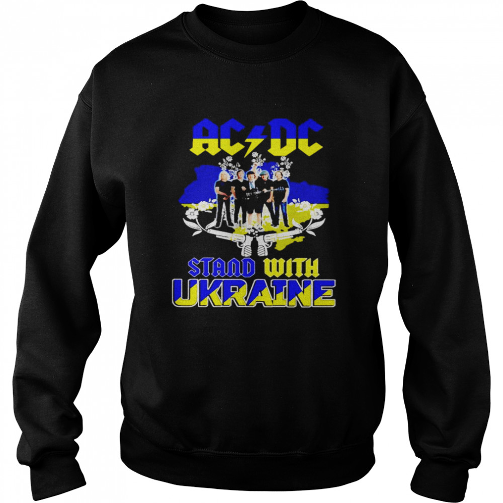 AC DC stand with Ukraine shirt Unisex Sweatshirt