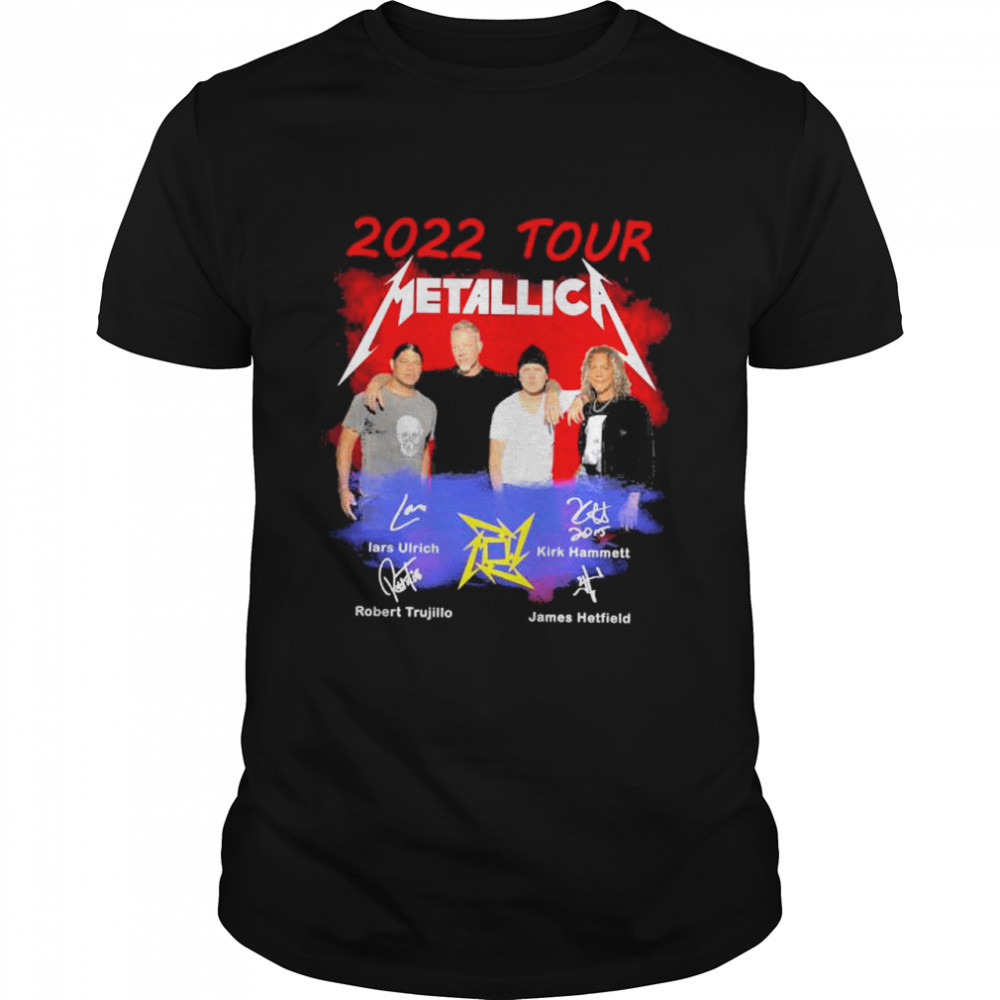 2022 Tour Metallica Band signatures shirt Classic Men's T-shirt