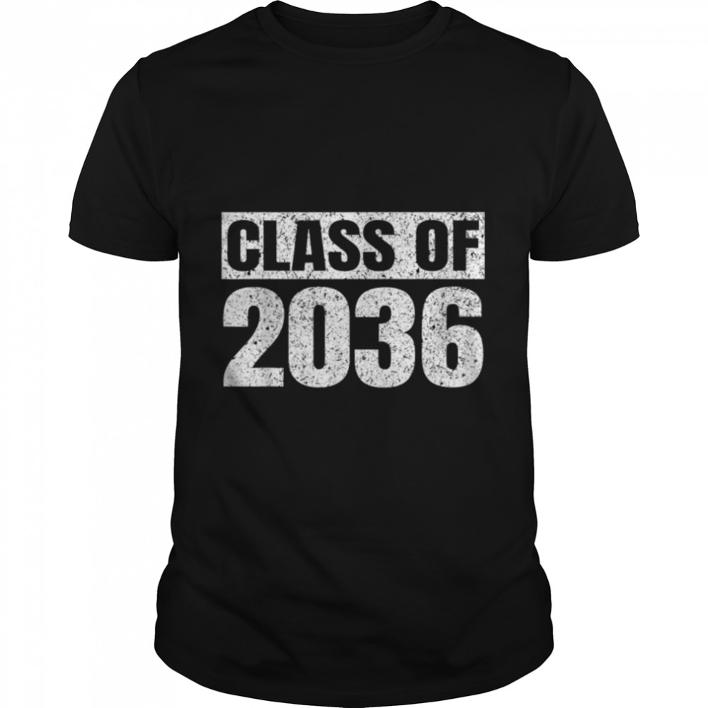 Class Of 2036 First Day Of School Graduation Grad Vintage T-Shirt B09VXM29K2
