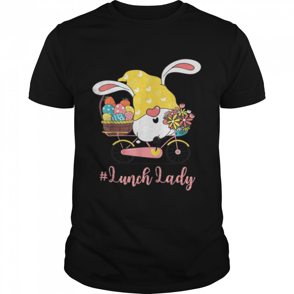 Cute Easter Day Gnome Love Lunch Lady Women Matching T- B09VXC3QPJ Classic Men's T-shirt