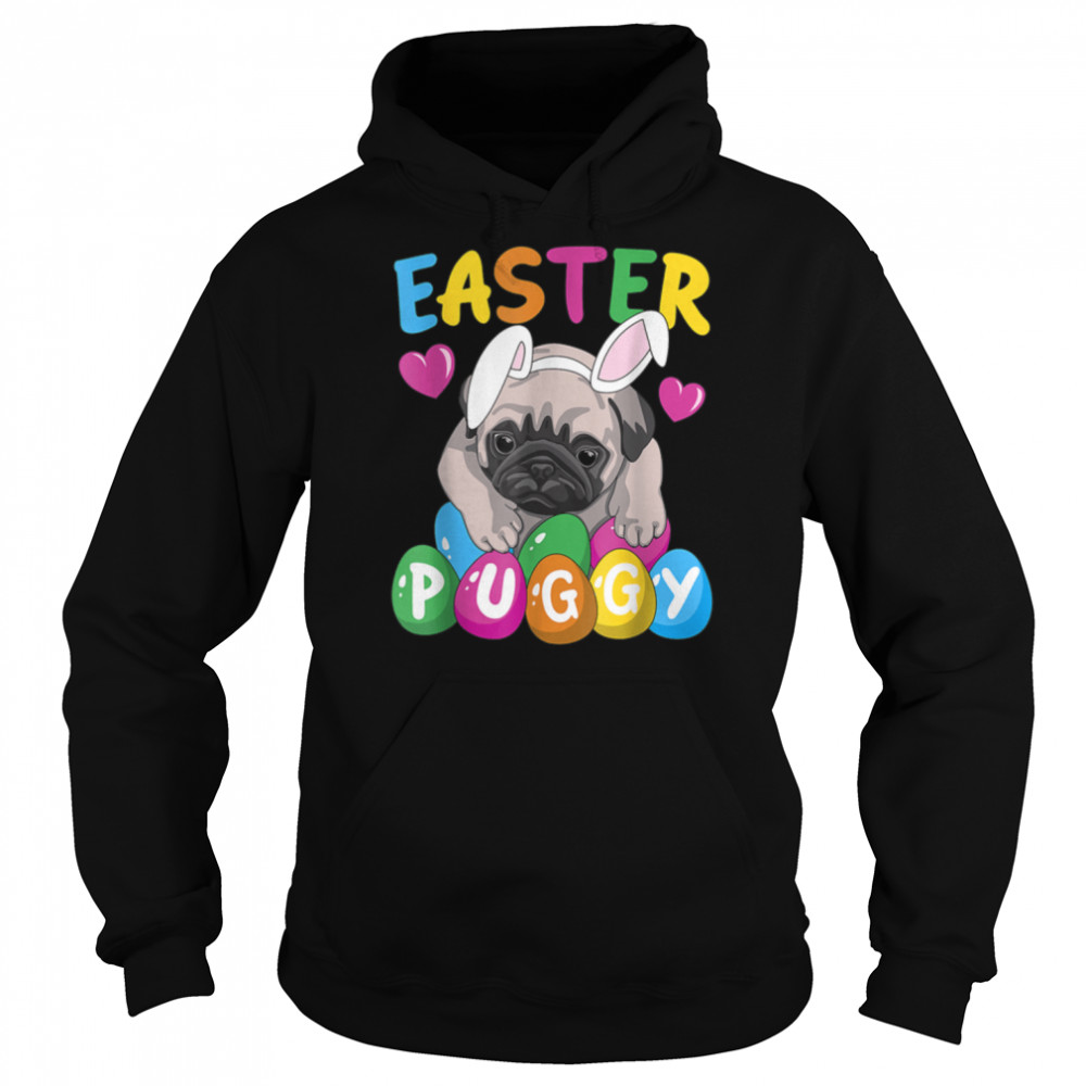 Easter Puggy Cute French Pug Puppy Easter Day Egg Hunting T- B09VXNZLP6 Unisex Hoodie