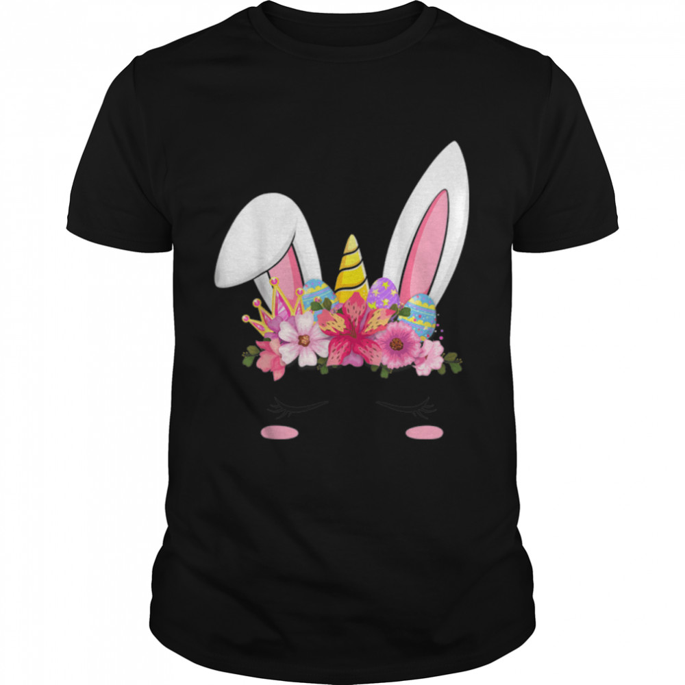 Happy Easter Unicorn Bunny Girls Kids Easter Eggs Kids Girls T- B09SF85QNJ Classic Men's T-shirt