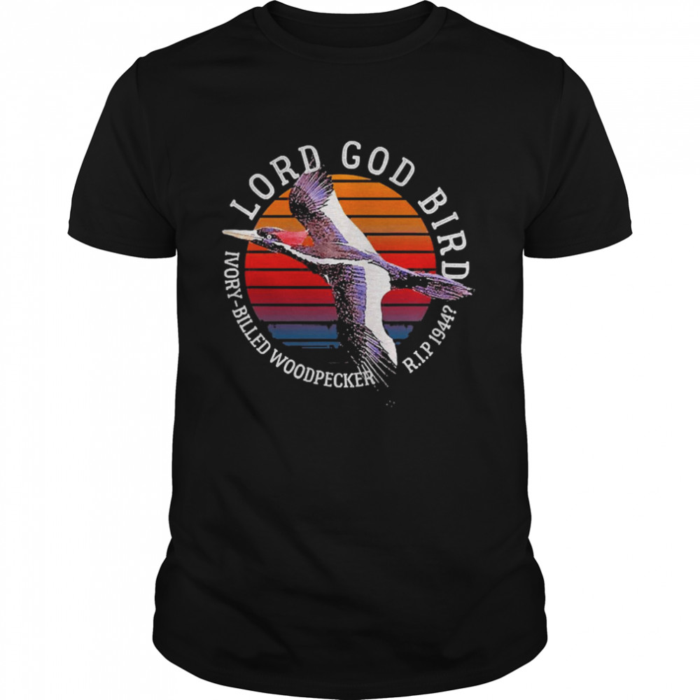 Lord God Bird Ivory-Billed Woodpecker Cryptid Extinct 1944  Classic Men's T-shirt
