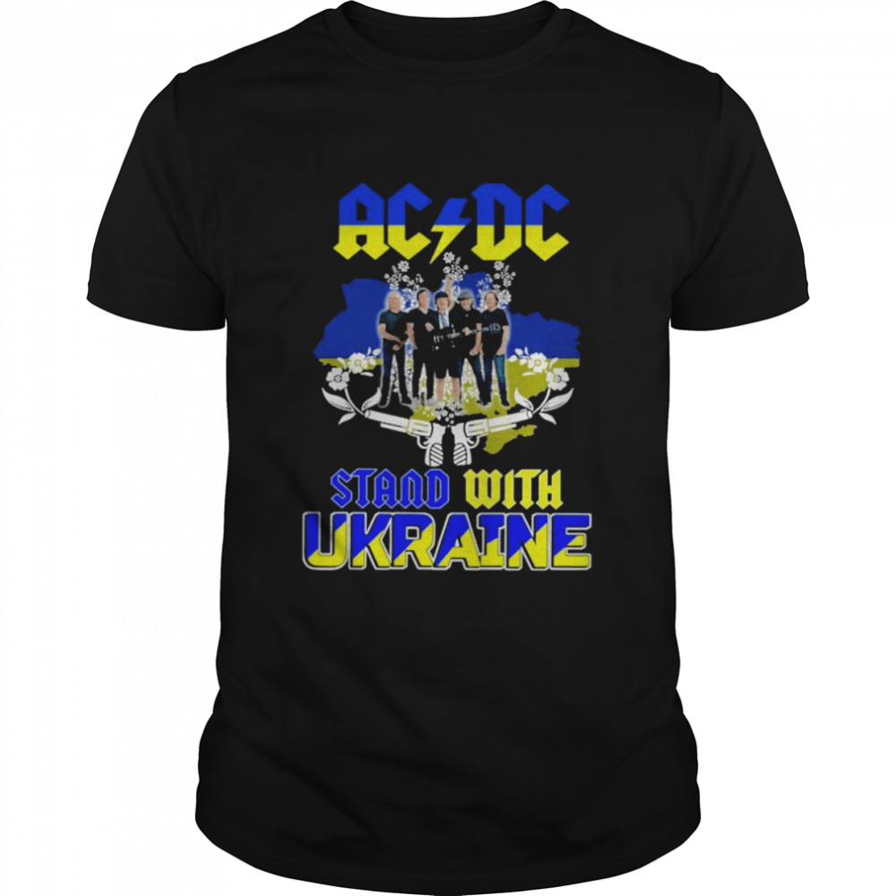 ACDC Stand With Ukraine Flag shirt Classic Men's T-shirt
