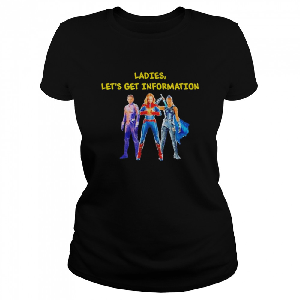 Ladies let’s get information ms marvel shirt Classic Women's T-shirt