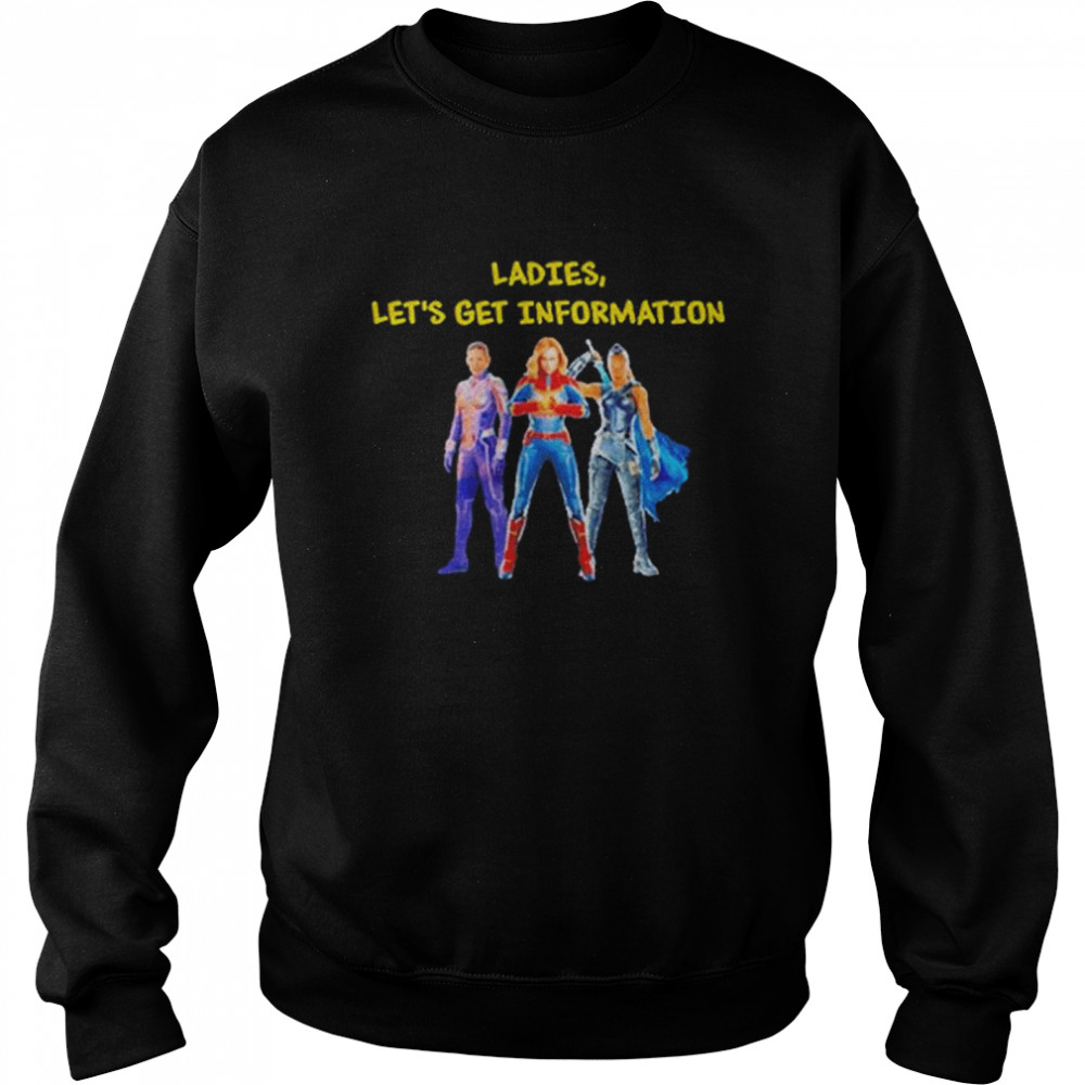 Ladies let’s get information ms marvel shirt Unisex Sweatshirt