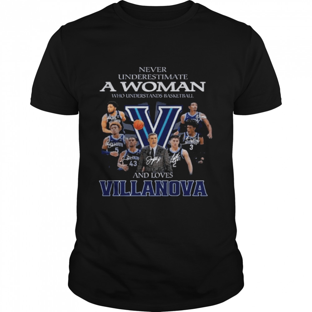 Never underestimate a woman who understands baseball and love Villanova signaturs shirt Classic Men's T-shirt