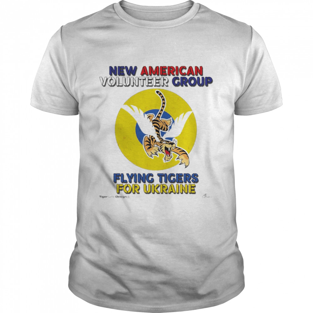 New American Volunteer Group flying tigers for Ukraine shirt Classic Men's T-shirt