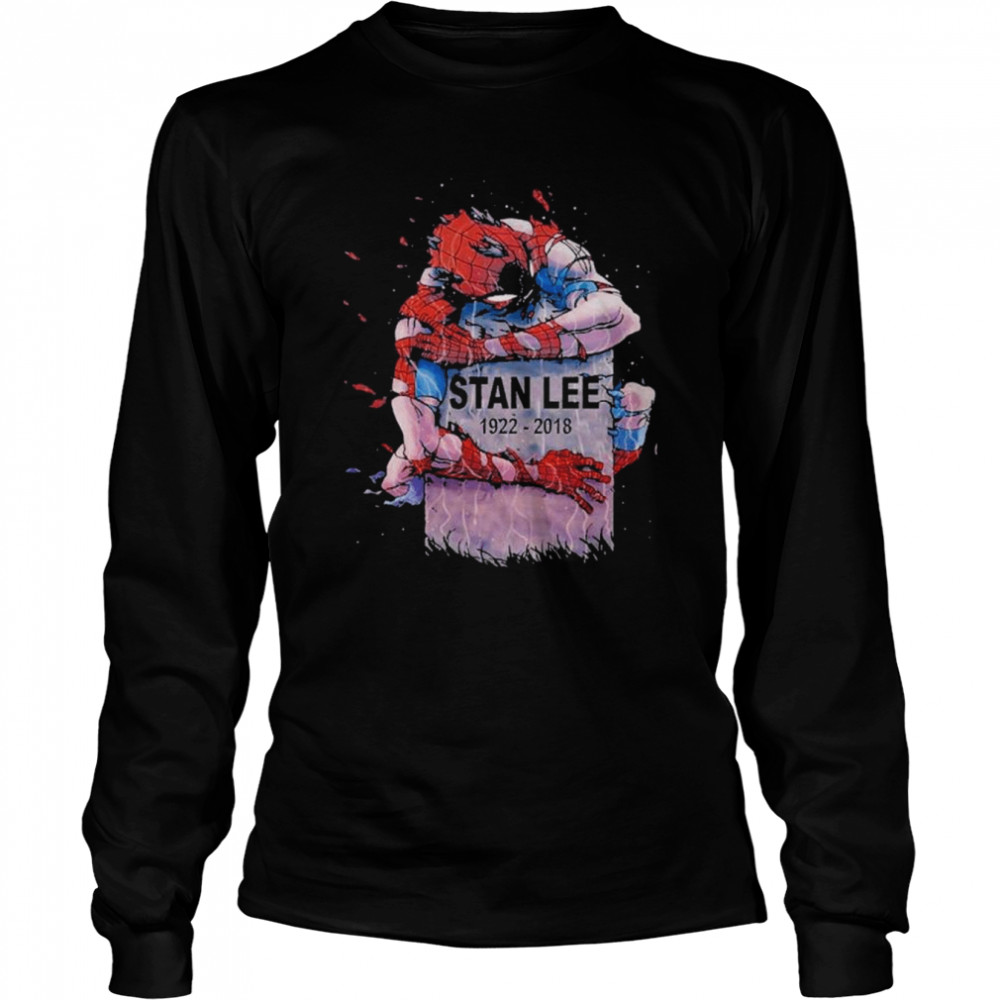 Spider Man hug Stan Lees grave shirt - Trend T Shirt Store Online