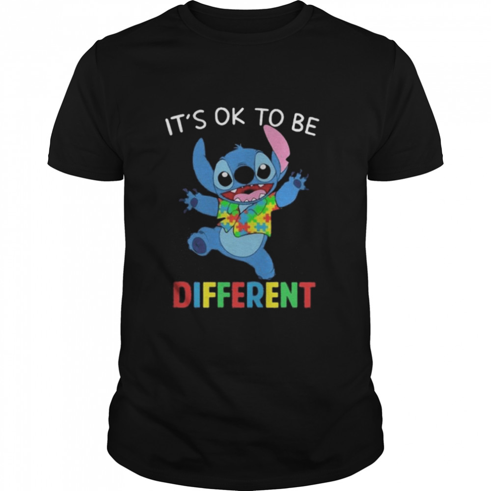 Stitch Autism it’s Ok to be different shirt Classic Men's T-shirt