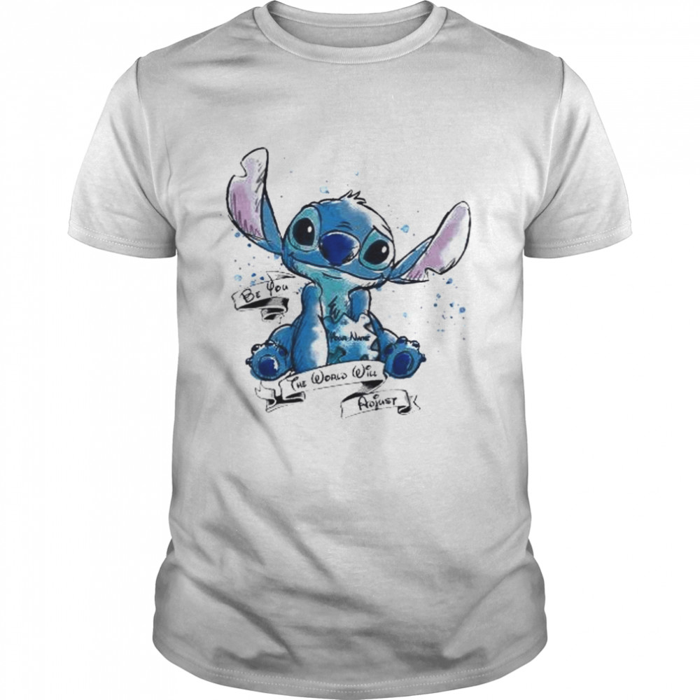 Stitch be you the world will adjust shirt Classic Men's T-shirt