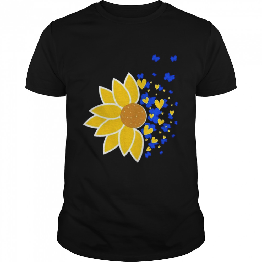 Sunflower syndrome awareness hearts shirt Classic Men's T-shirt