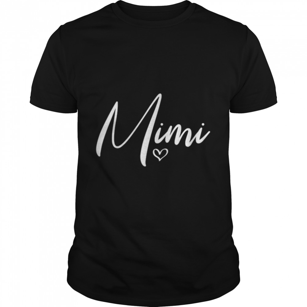Mimi For Grandma Women Christmas Mother’s Day Grandparents T-Shirt B09W5JFF4K